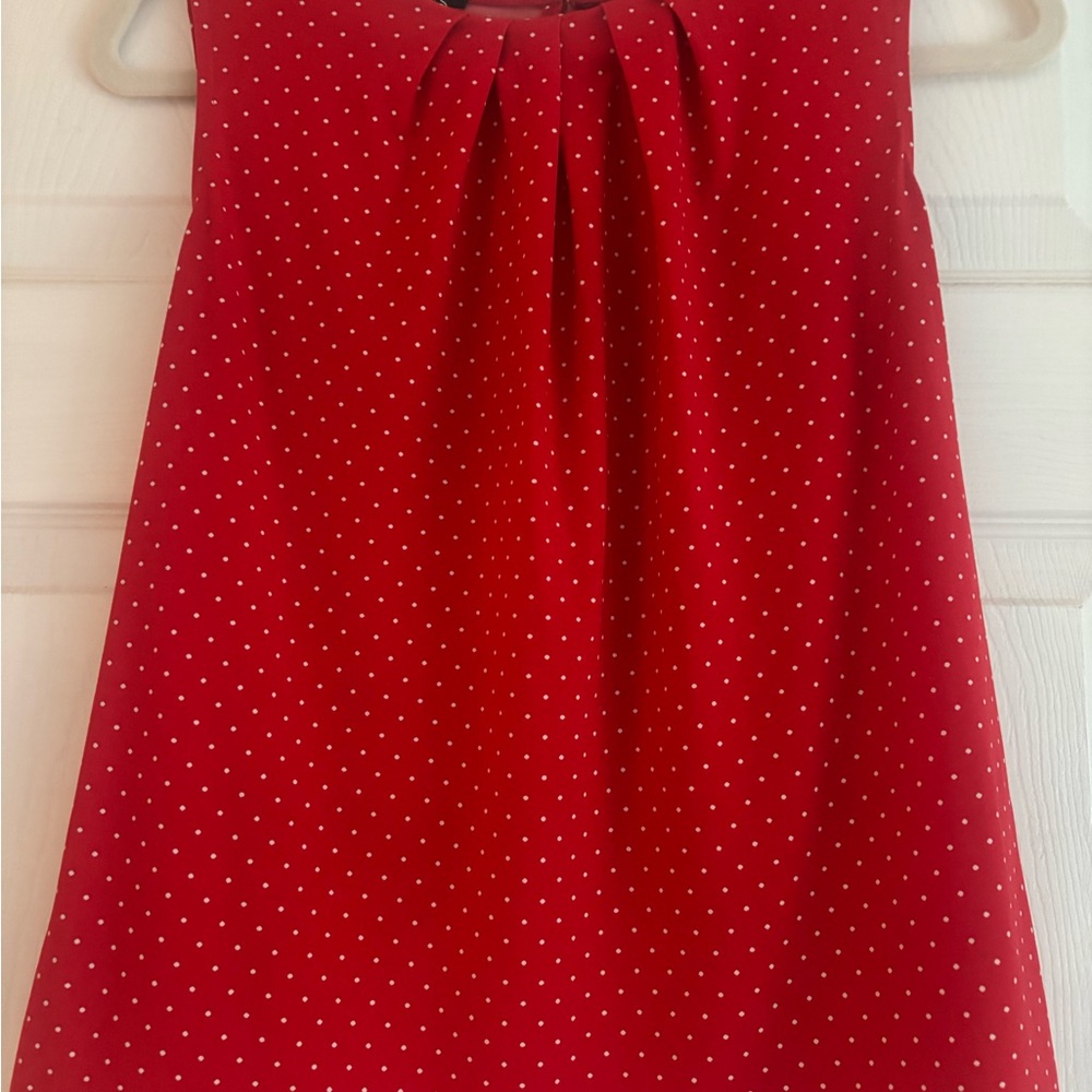 Jones New York Red Top with White Dots